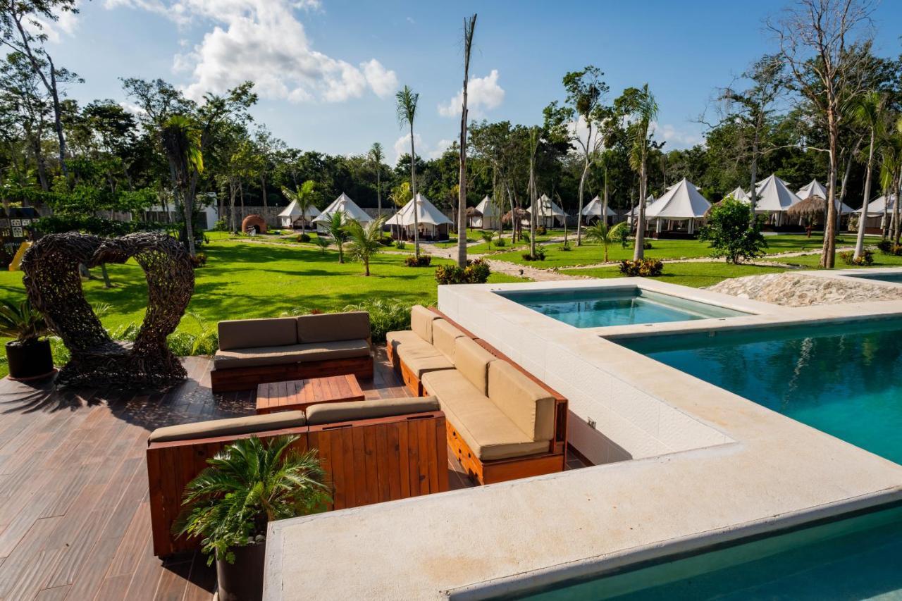 Xakluum Eco Glampings Hotel Puerto Morelos Buitenkant foto