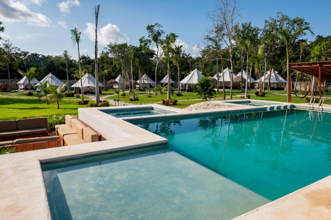 Xakluum Eco Glampings Hotel Puerto Morelos Buitenkant foto